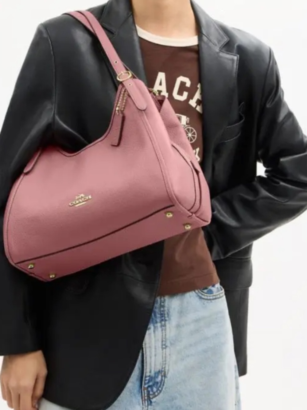 NWT COACH Outlet Erin shoulder Bag Peony - Picture 6 of 6